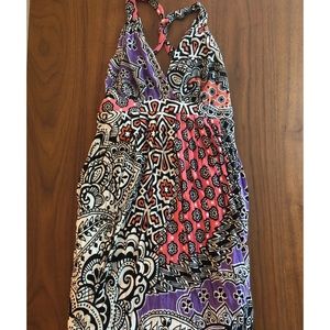 Fun print maxi dress